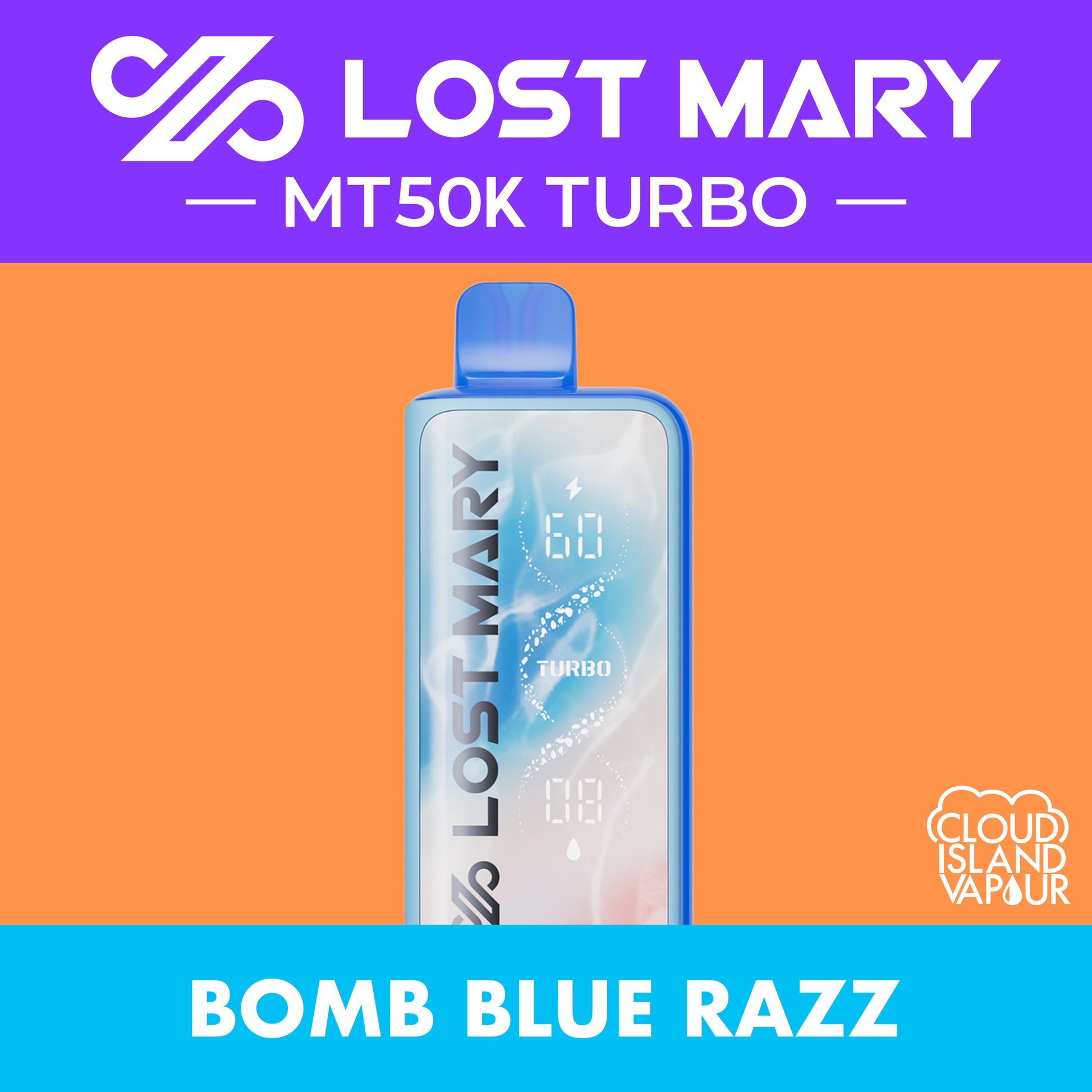 LOST MARY MT50K TURBO Bomb Blue Razz