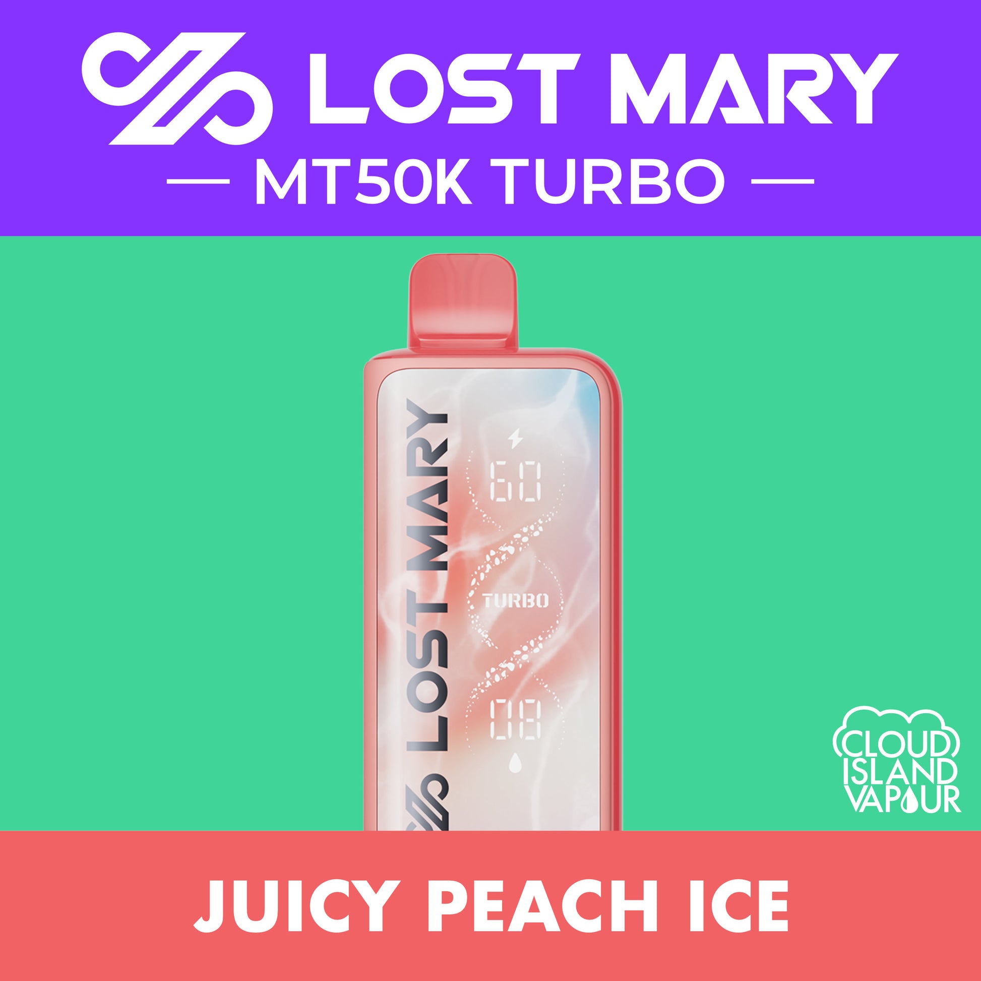 LOST MARY MT50K TURBO Juicy Peach Ice