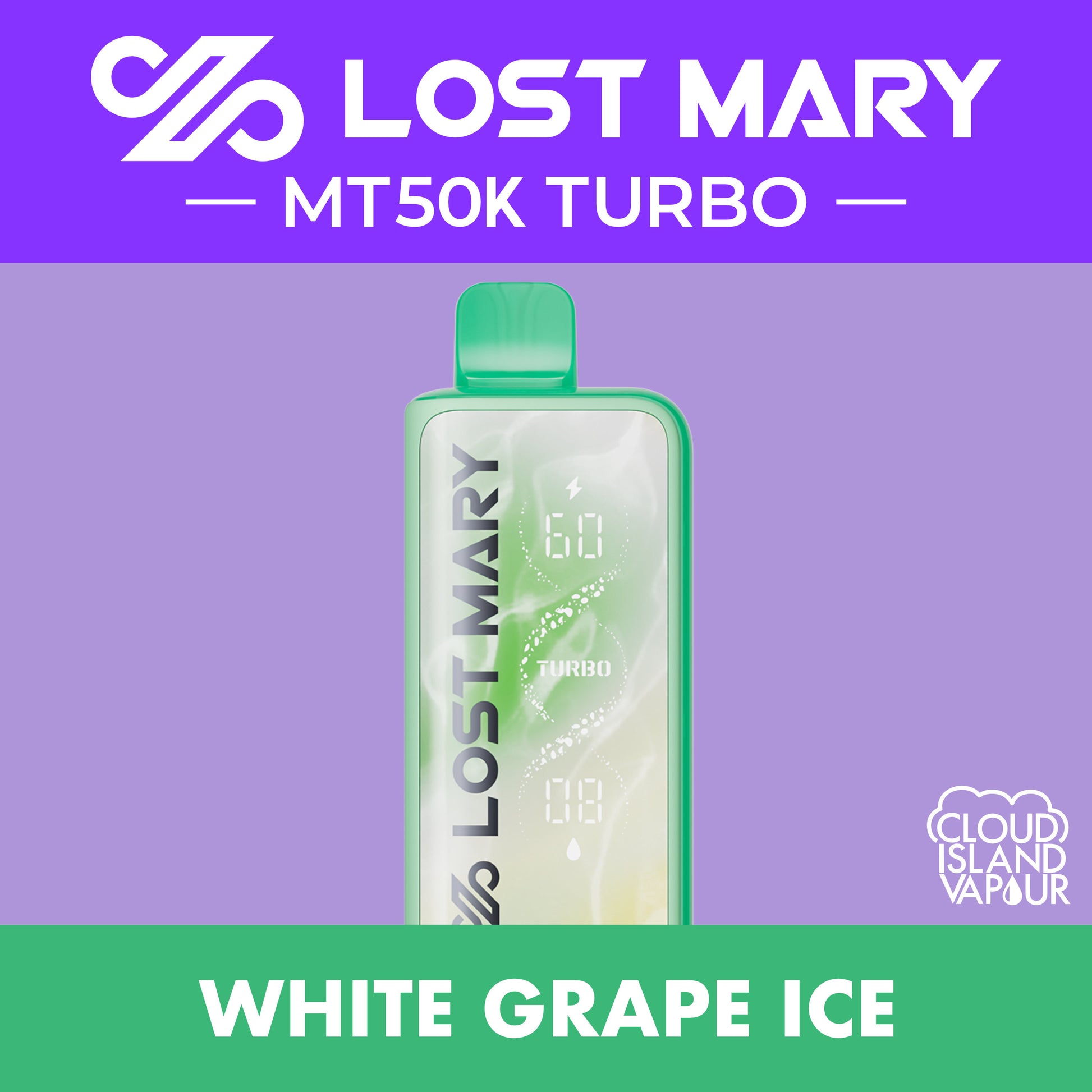 LOST MARY MT50K TURBO White Grape Ice