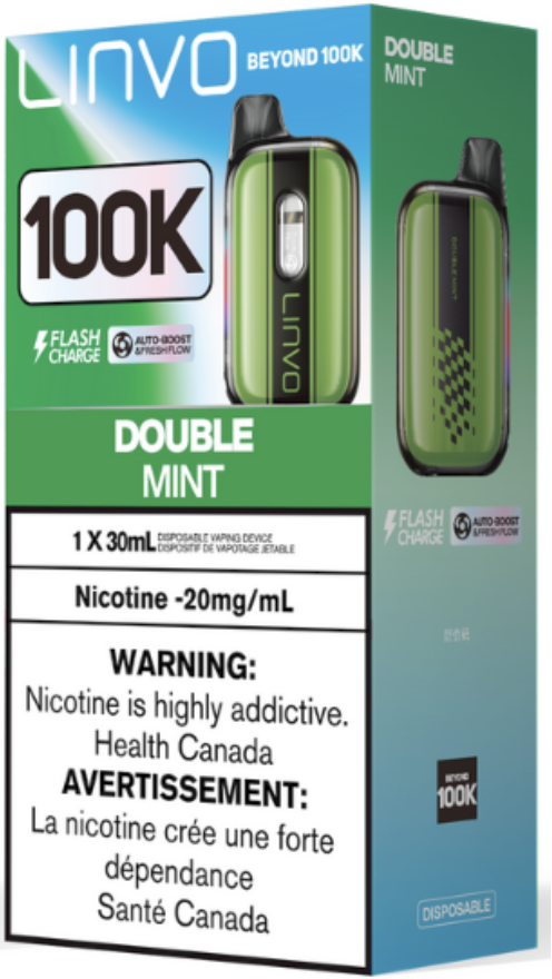 Linvo Beyond 100K Disposable Double Mint