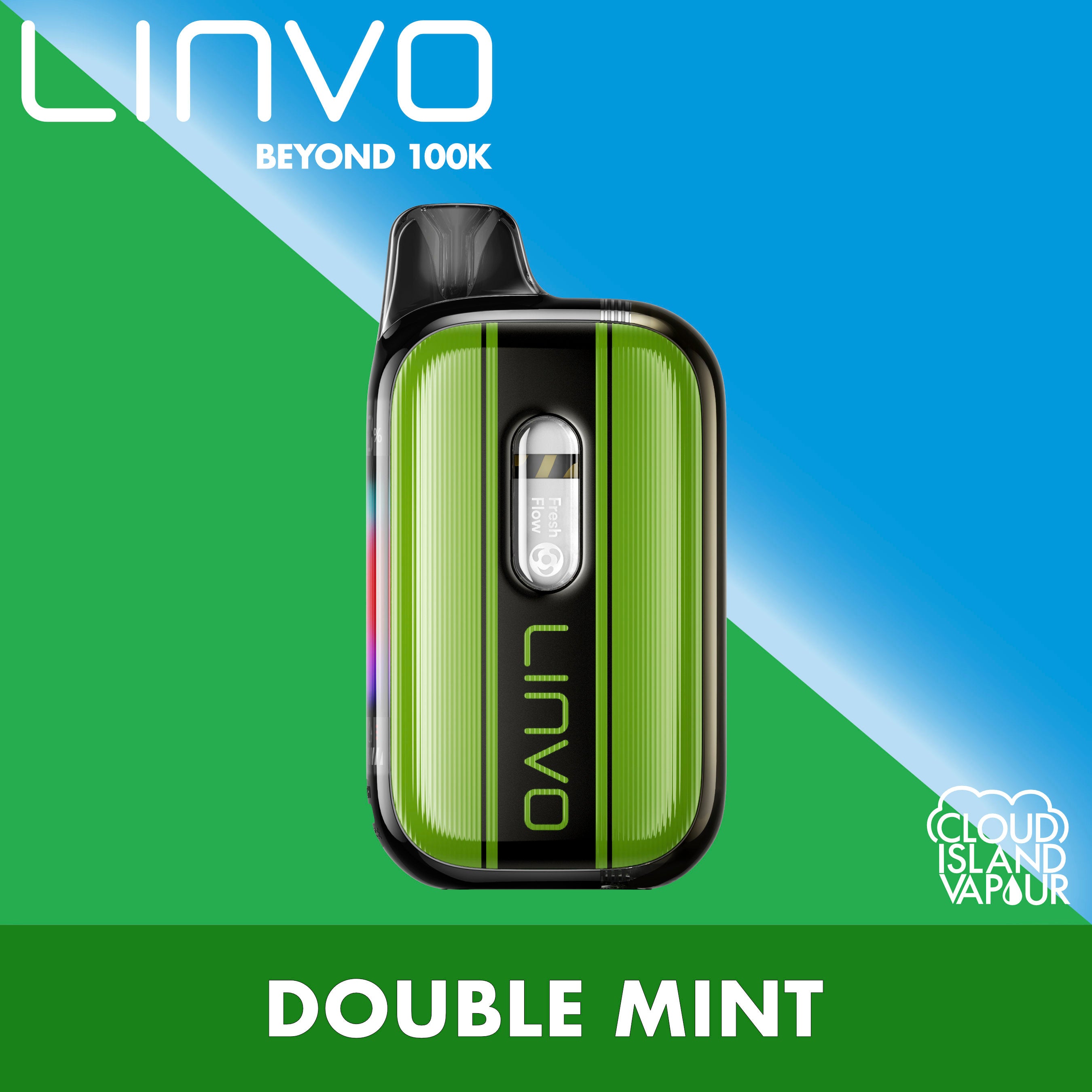 Linvo Beyond 100K Disposable Vape - Double Mint – Cloud Island Vapour