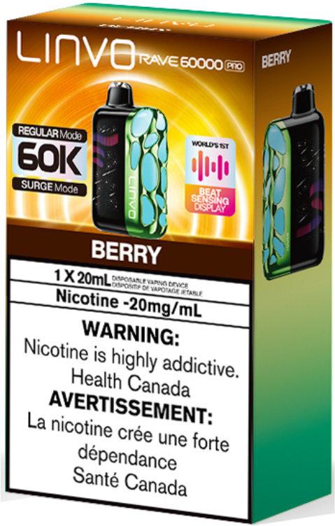 Linvo Rave 60000 Pro 60K Disposable Berry