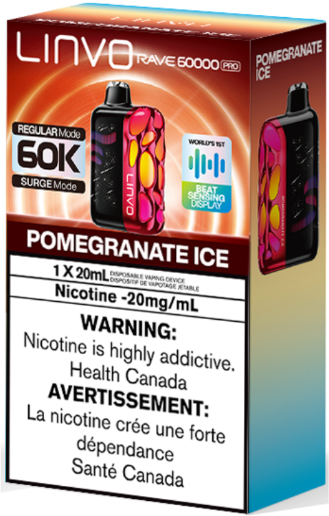 Linvo Rave 60000 Pro 60K Disposable Pomegranate Ice