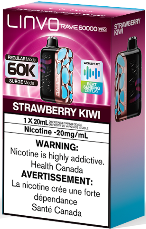 Linvo Rave 60000 Pro 60K Disposable Strawberry Kiwi