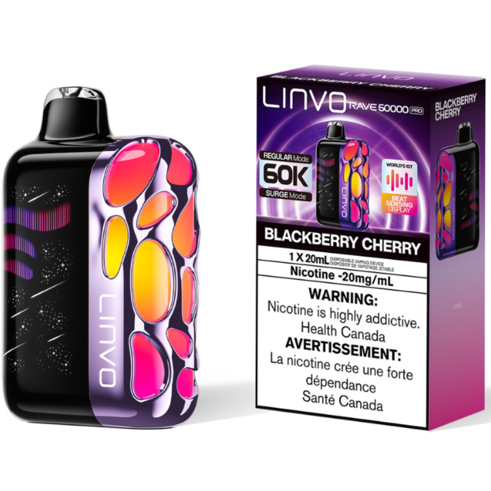 Linvo Rave 60000 Pro Disposable Vape Blackberry Cherry