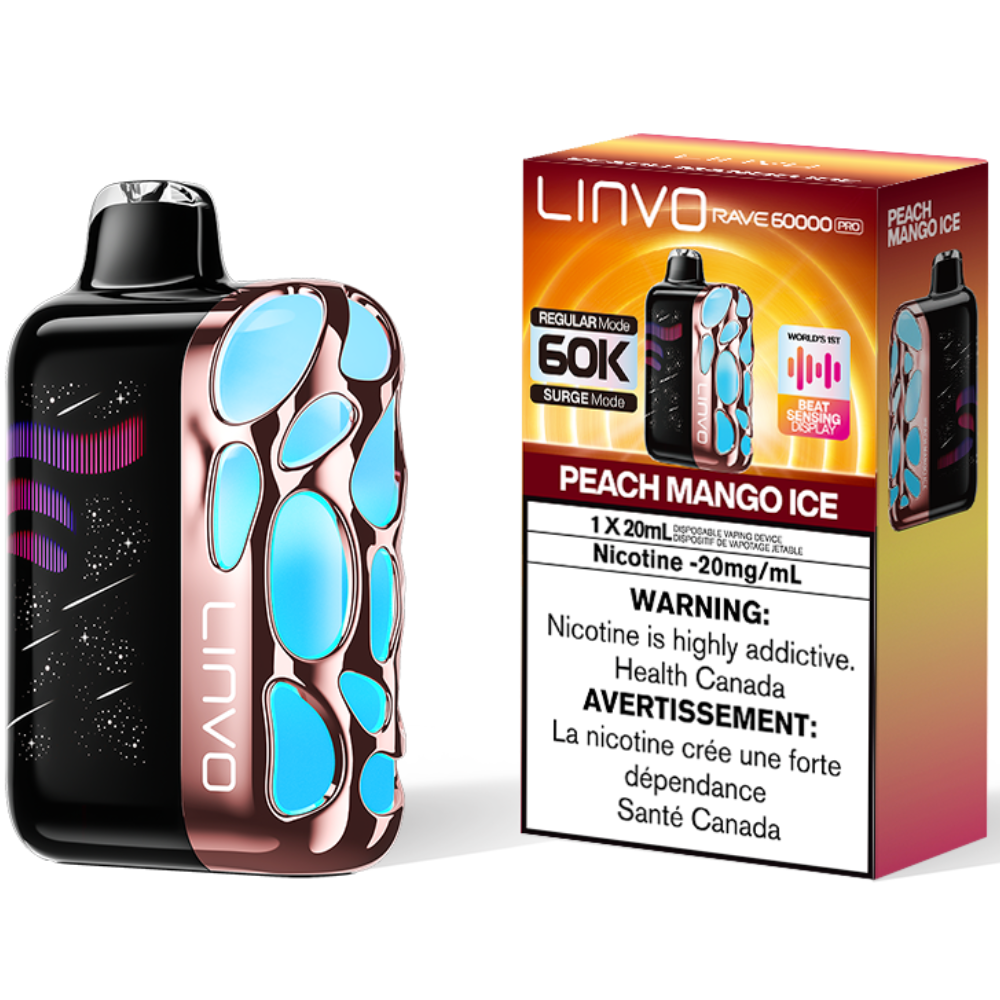 Linvo Rave 60000 Pro Disposable Vape Peach Mango Ice