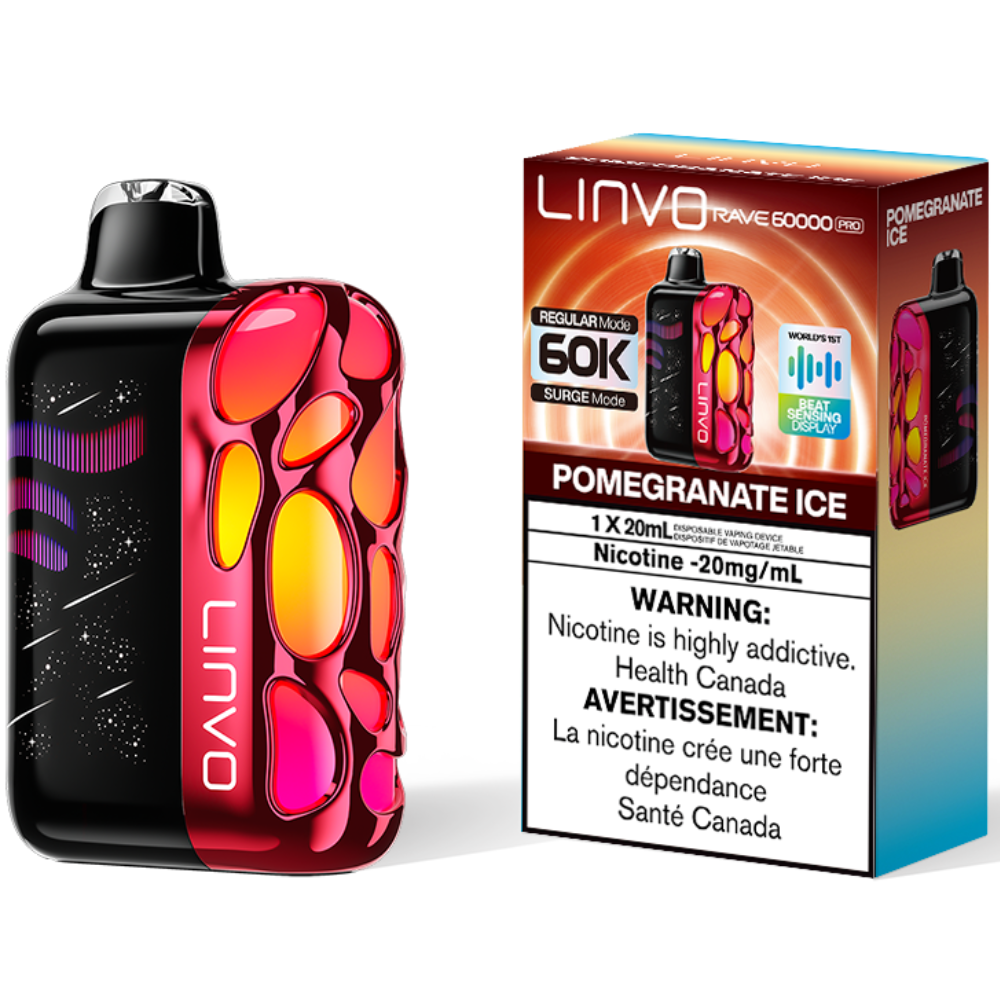 Linvo Rave 60000 Pro Disposable Vape Pomegranate Ice