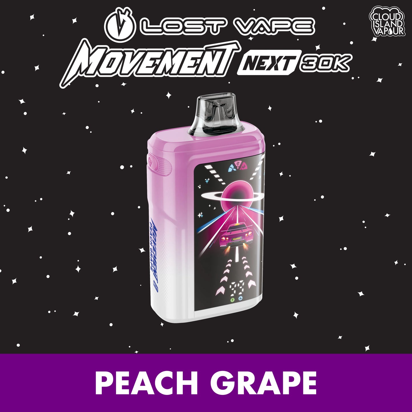 Lost Vape Movement Next 30K Disposable Vape Peach Grape