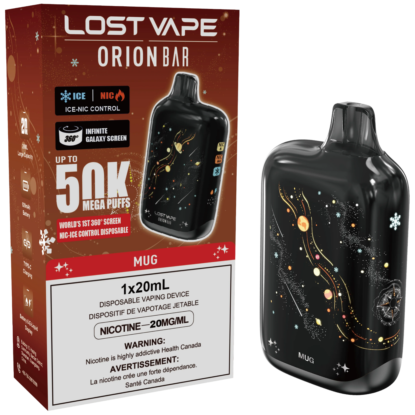 Lost Vape Orion Bar 50K Disposable Vape Mug