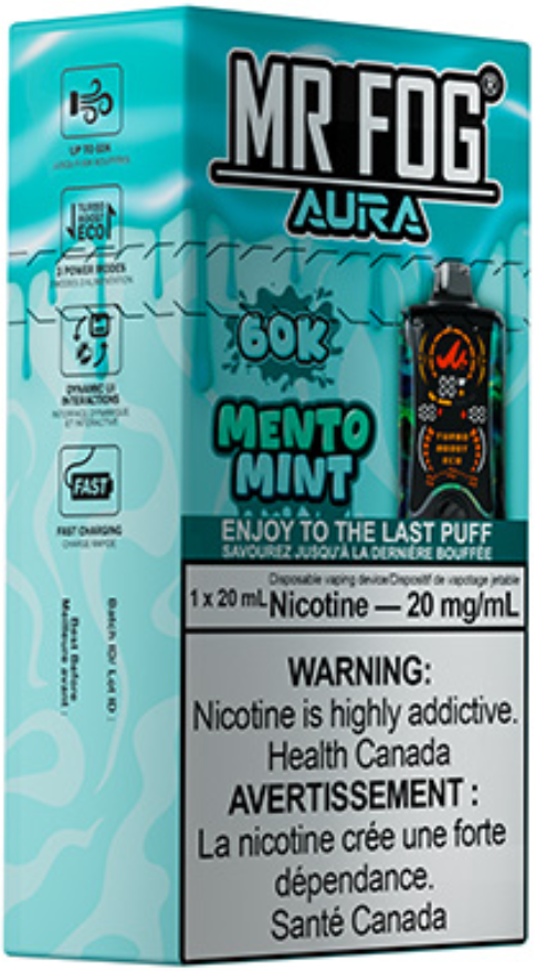 MR FOG AURA 60K Disposable Mento Mint