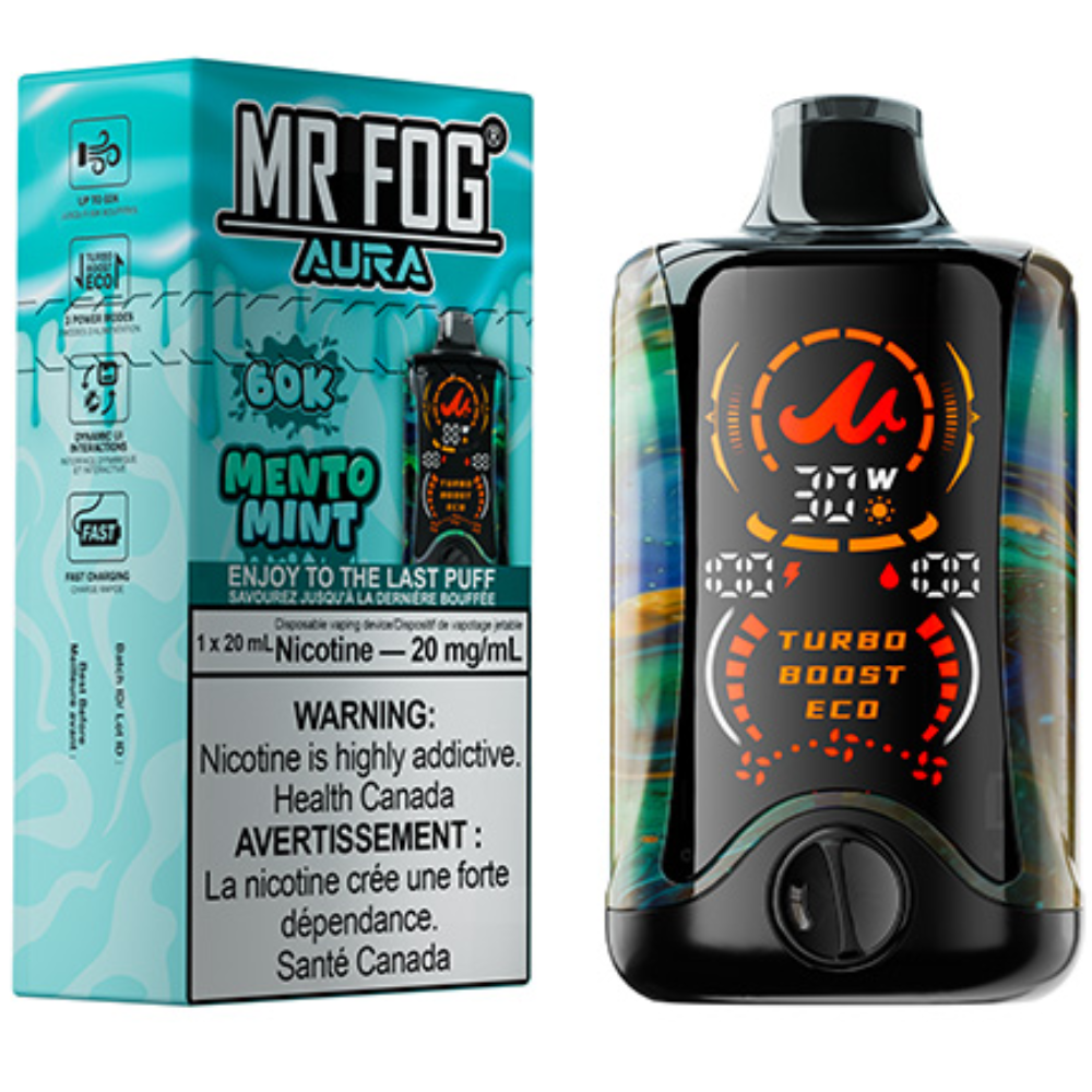 MR FOG AURA 60K Disposable Vape Mento Mint