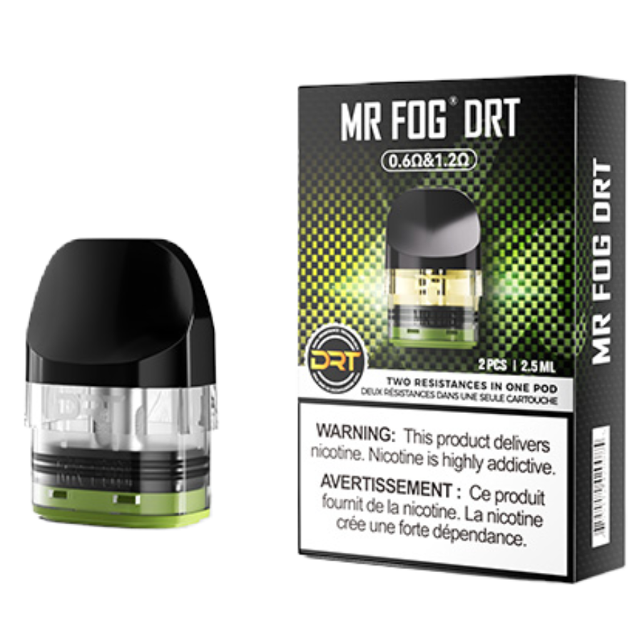 MR FOG DRT Replacement Pods 0.6 ohm & 1.2 ohm Package