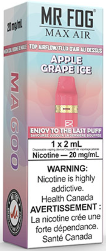 MR FOG MAX AIR MA600 Disposable Vape Apple Grape Ice