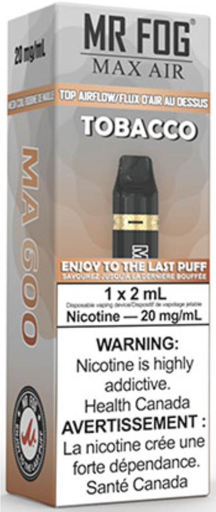 MR FOG MAX AIR MA600 Disposable Vape Tobacco