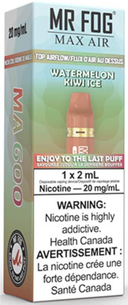 MR FOG MAX AIR MA600 Disposable Vape Watermelon Kiwi Ice