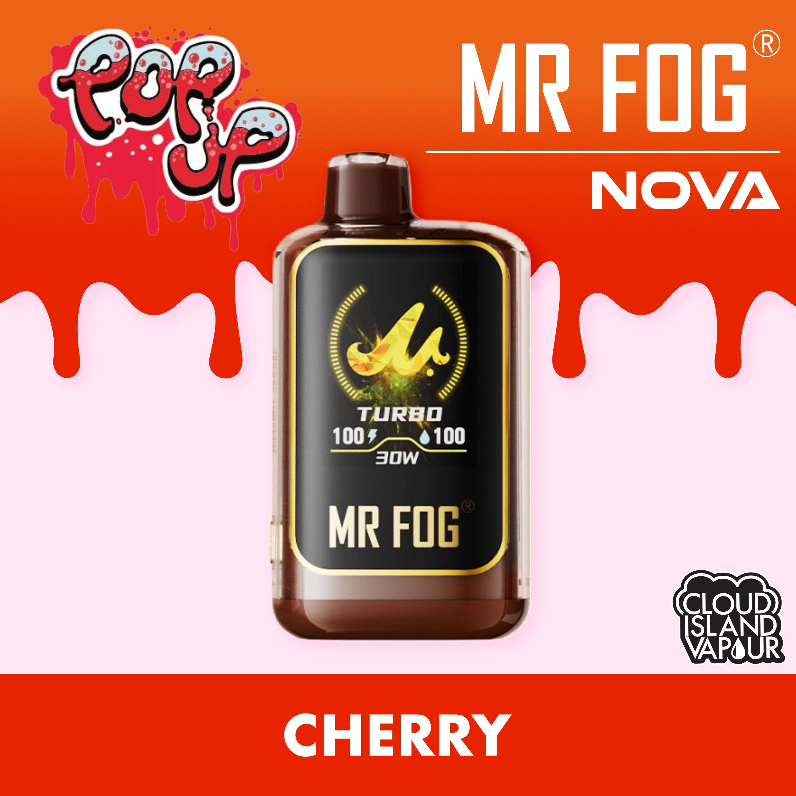 mr fog nova very cherry MR FOG NOVA 36K Disposable Vape