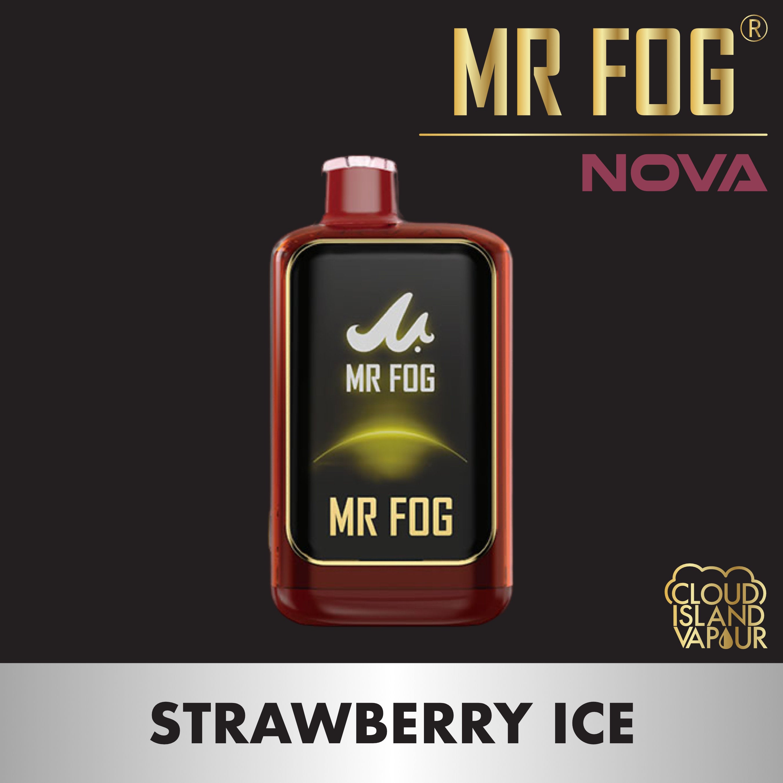 MR FOG NOVA 36K Disposable Vape - Strawberry Ice Cloud Island Vapour MR FOG NOVA 36K Disposable Vape - Strawberry Ice Cloud Island Vapour