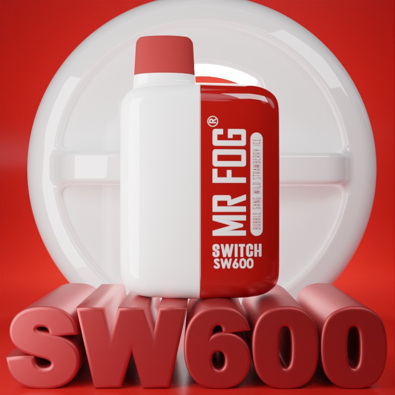 MR FOG SWITCH SW600 Disposable Vape - Bubble Gang Wild Strawberry Ice Cloud Island Vapour MR FOG SWITCH SW600 Disposable Vape - Bubble Gang Wild Strawberry Ice Cloud Island Vapour
