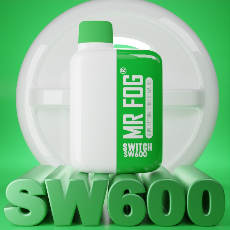 MR FOG SWITCH SW600 Disposable Vape - Kiwi Passion Fruit Guava Ice Cloud Island Vapour MR FOG SWITCH SW600 Disposable Vape - Kiwi Passion Fruit Guava Ice Cloud Island Vapour