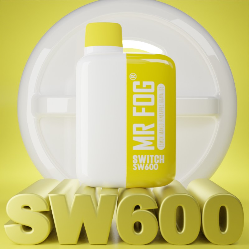 MR FOG SWITCH SW600 Disposable Vape - Lemon Mango Pineapple Guava Ice Cloud Island Vapour MR FOG SWITCH SW600 Disposable Vape - Lemon Mango Pineapple Guava Ice Cloud Island Vapour