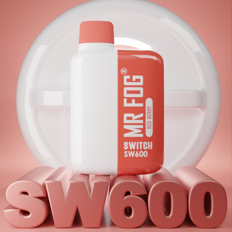 MR FOG SWITCH SW600 Disposable Vape - Red Berry Cloud Island Vapour MR FOG SWITCH SW600 Disposable Vape - Red Berry Cloud Island Vapour