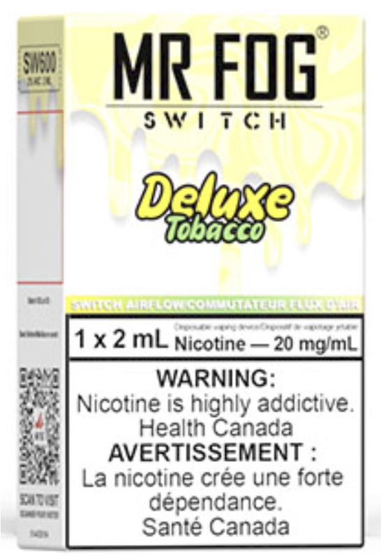 MR FOG SWITCH SW600 Disposable Vape Deluxe Tobacco