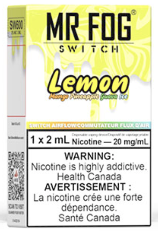 MR FOG SWITCH SW600 Disposable Vape Lemon Mango Pineapple Guava Ice