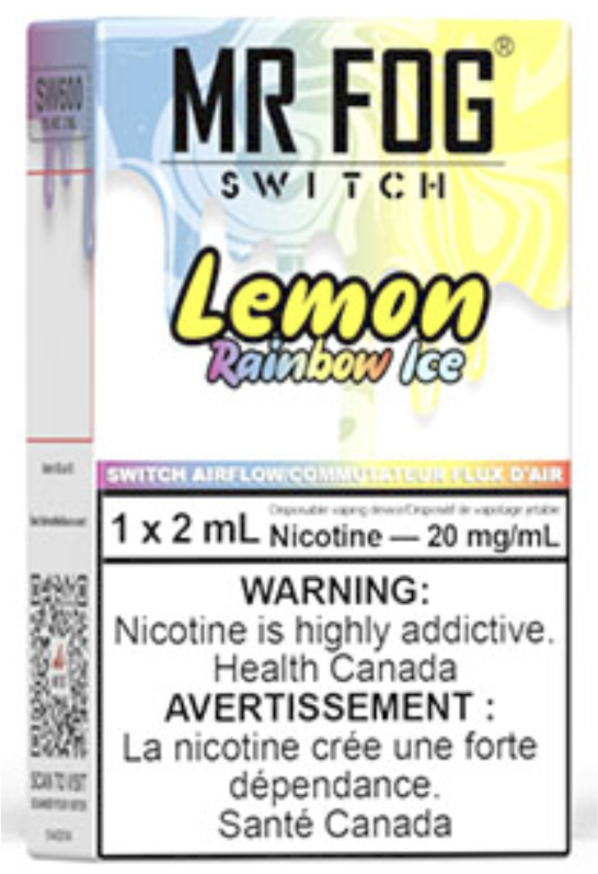 MR FOG SWITCH SW600 Disposable Vape Lemon Rainbow Ice