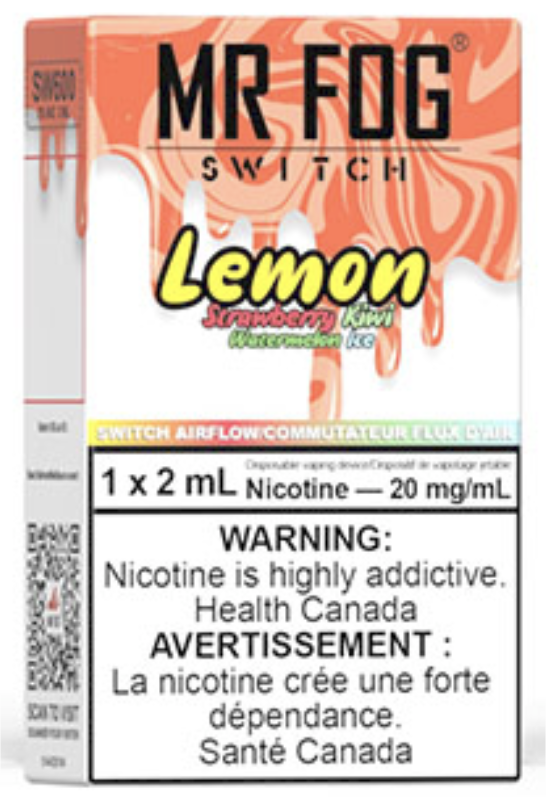 MR FOG SWITCH SW600 Disposable Vape Lemon Strawberry Kiwi Watermelon Ice