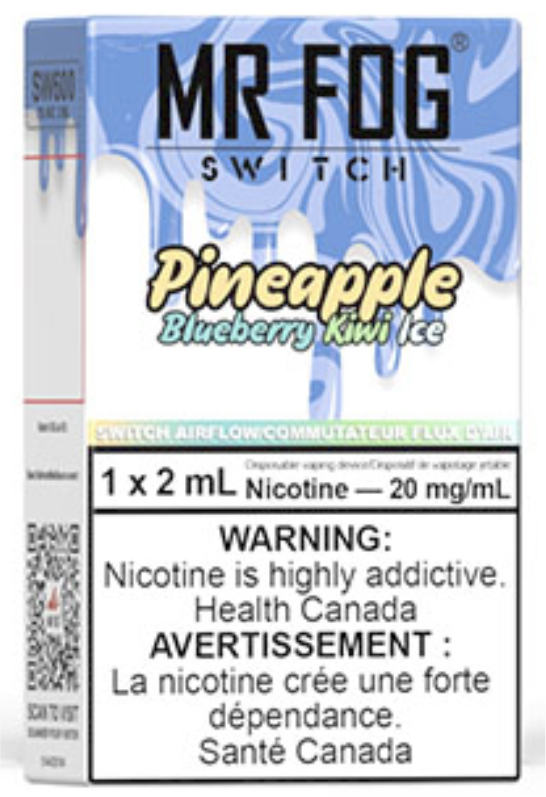 MR FOG SWITCH SW600 Disposable Vape Pineapple Blueberry Kiwi Ice