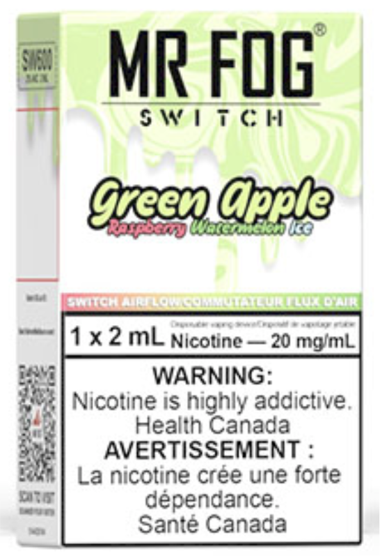 MR FOG SWITCH SW600 Disposable Vape Raspberry Green Apple Watermelon Ice