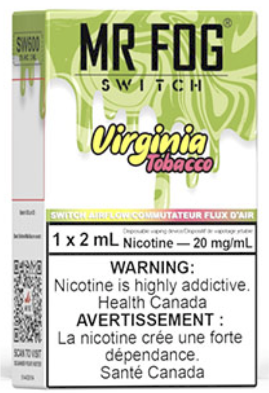MR FOG SWITCH SW600 Disposable Vape Virginia Tobacco