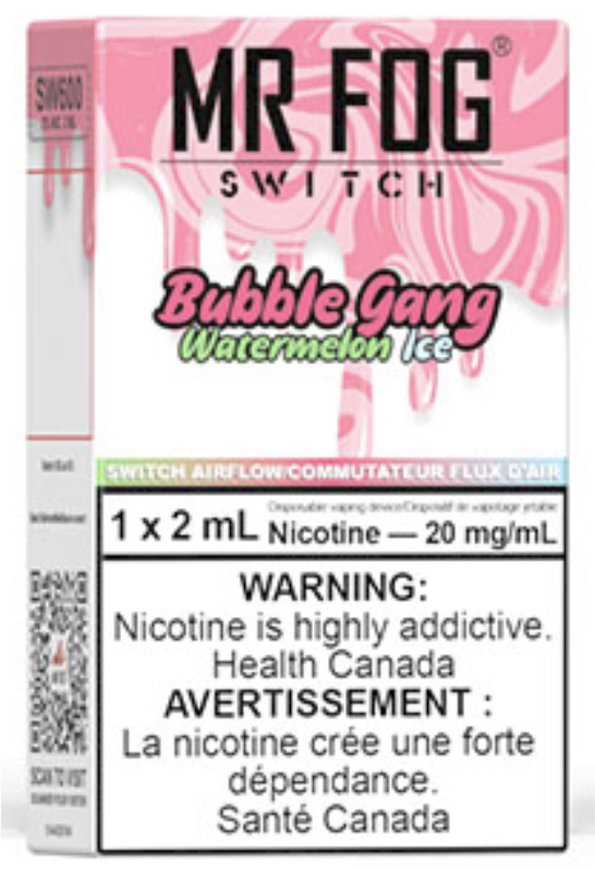 MR FOG SWITCH SW600 Disposable Vape Watermelon Bubble Gang Ice