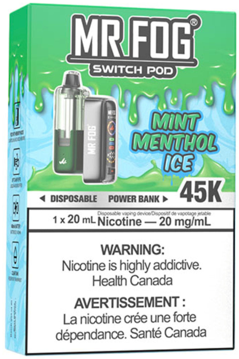 Mint Menthol Ice MR FOG SWITCH POD Kit Package