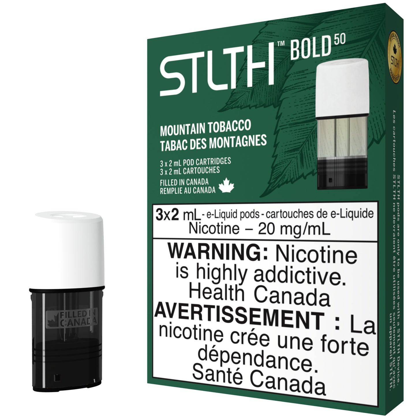 Mountain Tobacco STLTH Pod Pack BOLD 50