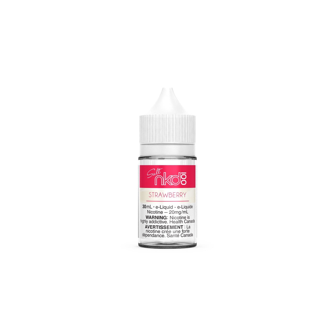 Naked 100 Salt Nic Ejuice 30ml bottle in the flavour Strawberry