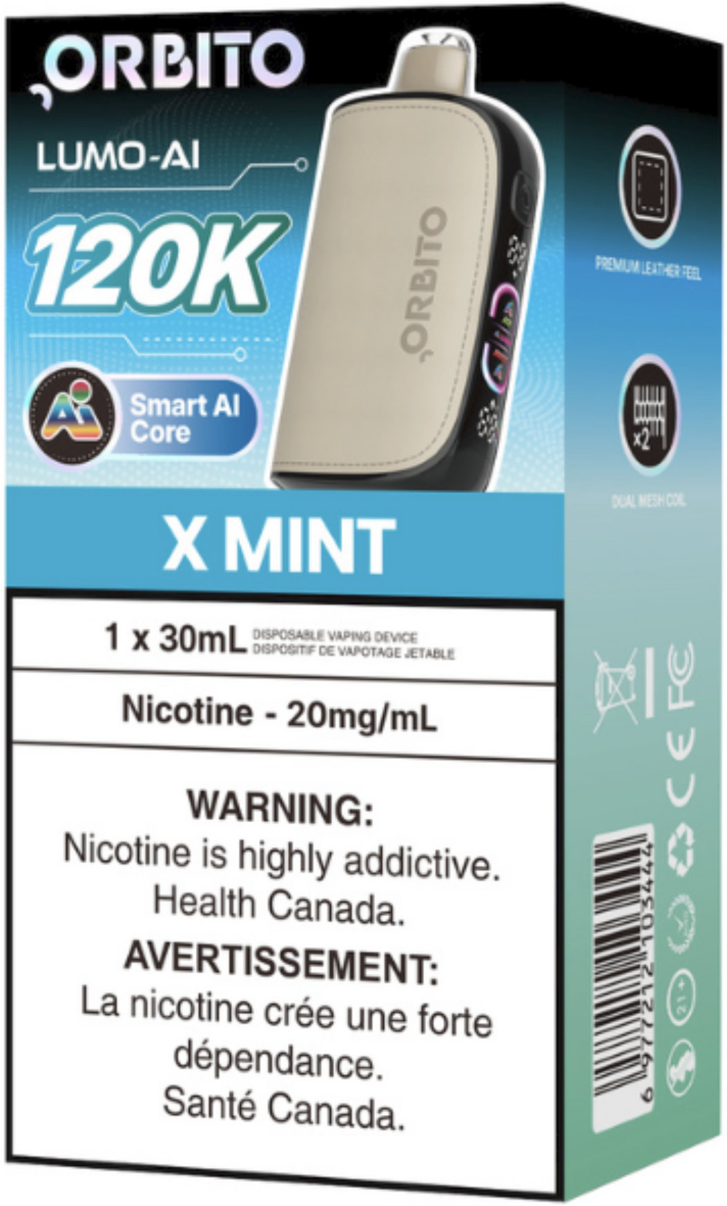 Orbito Lumo AI 120K Disposable X Mint