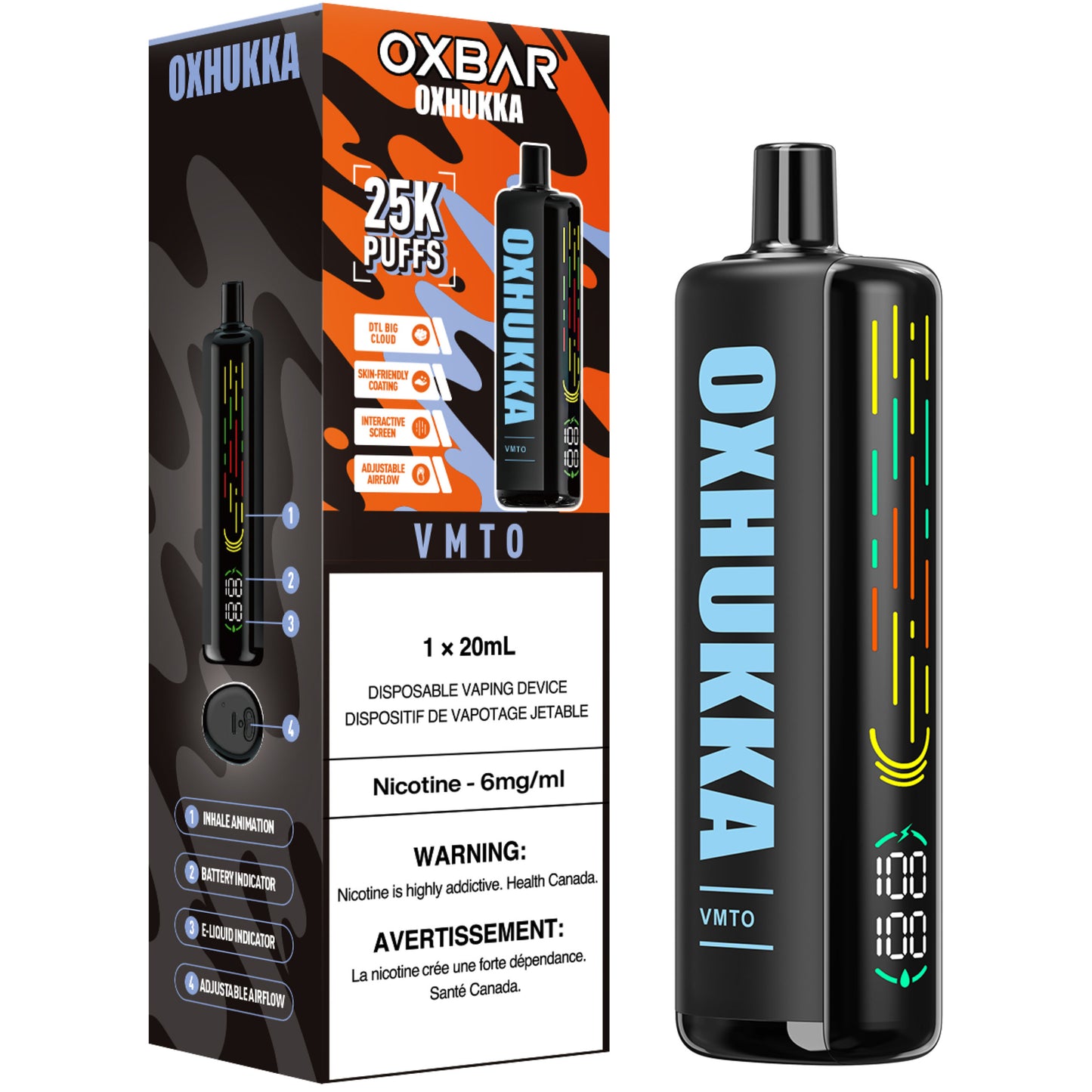 Oxbar Oxhukka Disposable Vape VMTO