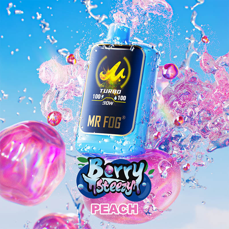 Peach MR FOG NOVA Berry Steezy Disposable Vape