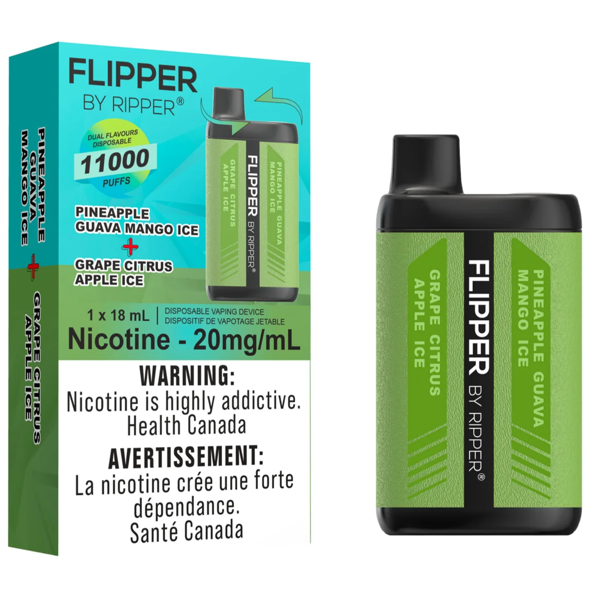 Flipper by Ripper 11K Disposable Vape - Grape Citrus Apple Ice & Pinea Cloud Island Vapour Flipper by Ripper 11K Disposable Vape - Grape Citrus Apple Ice & Pinea Cloud Island Vapour