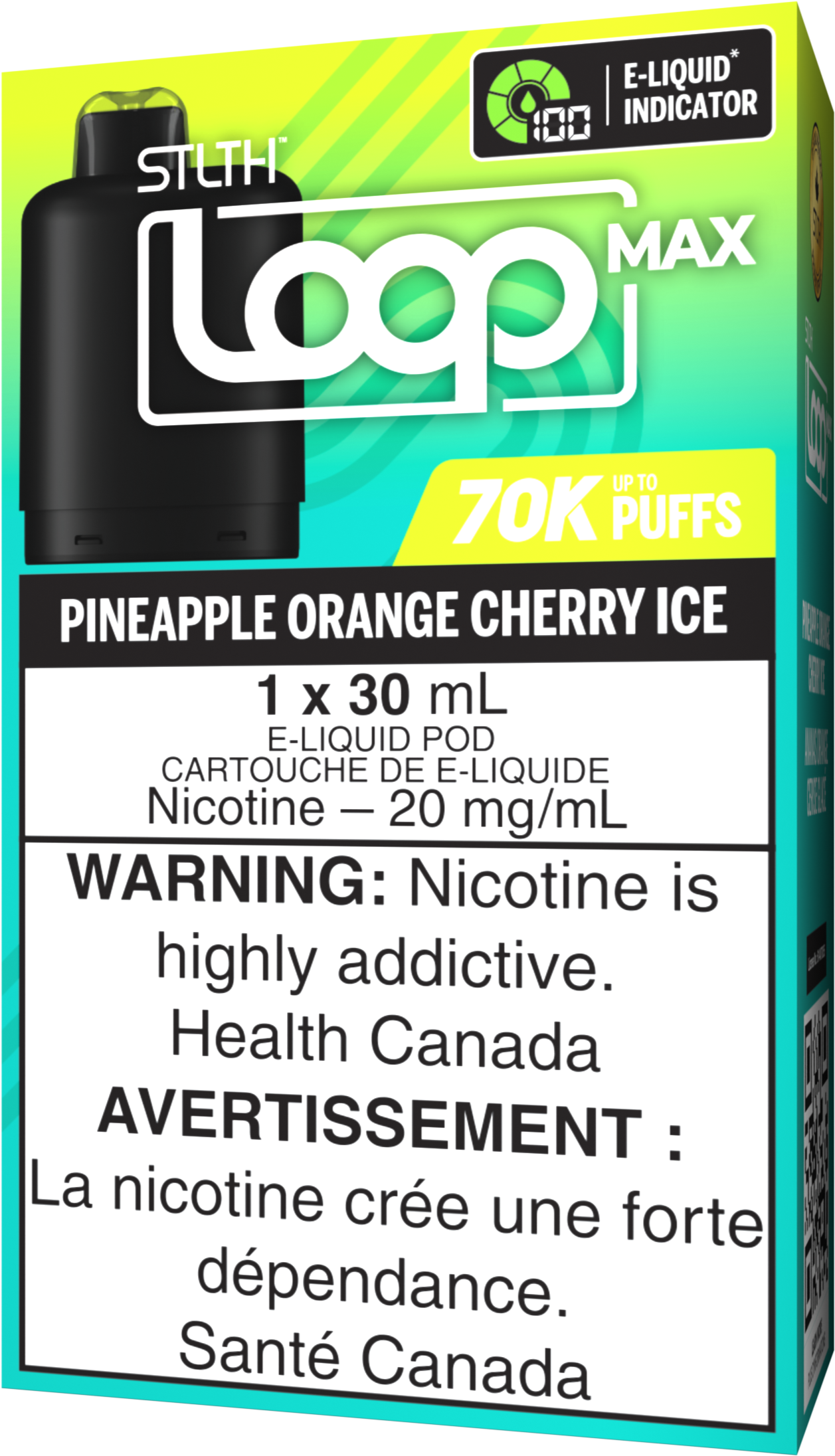Pineapple Orange Cherry Ice STLTH LOOP MAX Pod Pack