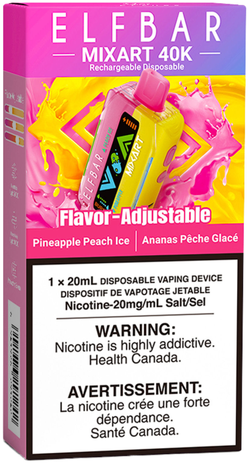 Pineapple Peach Ice ELF BAR MIXART 40K Disposable