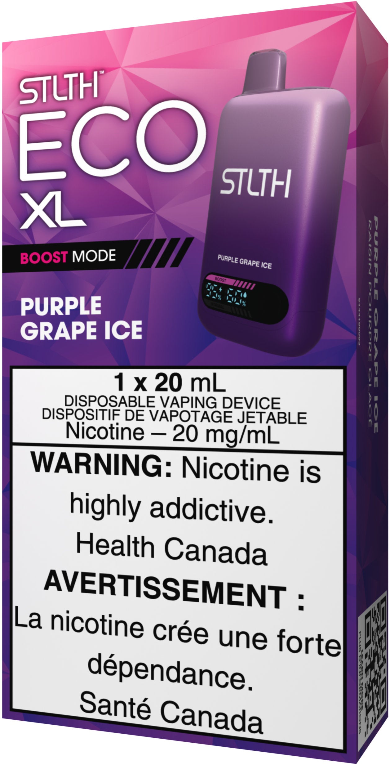 Purple Grape Ice STLTH ECO XL Disposable