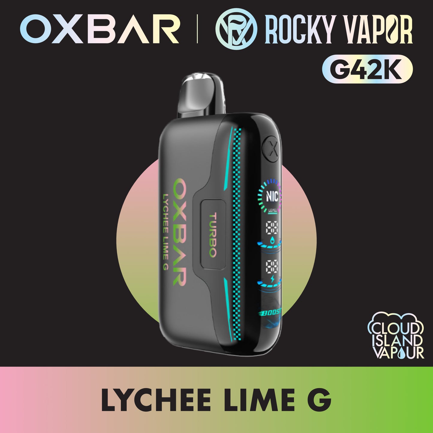 ROCKY VAPOR OXBAR G42K Lychee Lime G