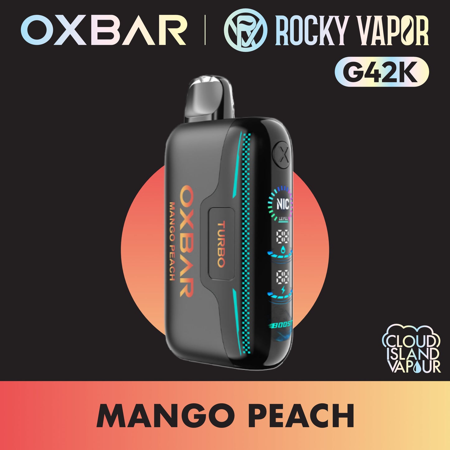 ROCKY VAPOR OXBAR G42K Mango Peach