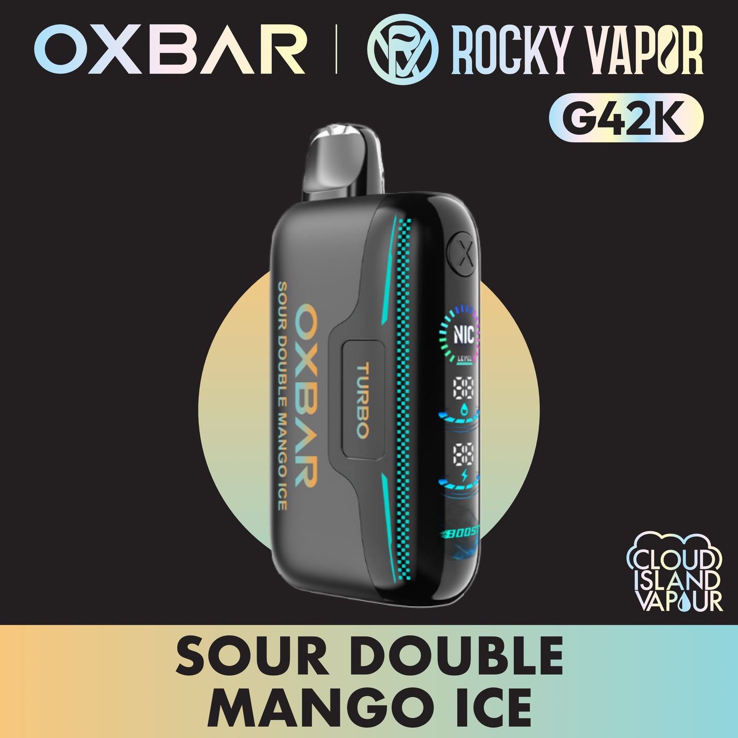 ROCKY VAPOR OXBAR G42K Sour Double Mango Ice