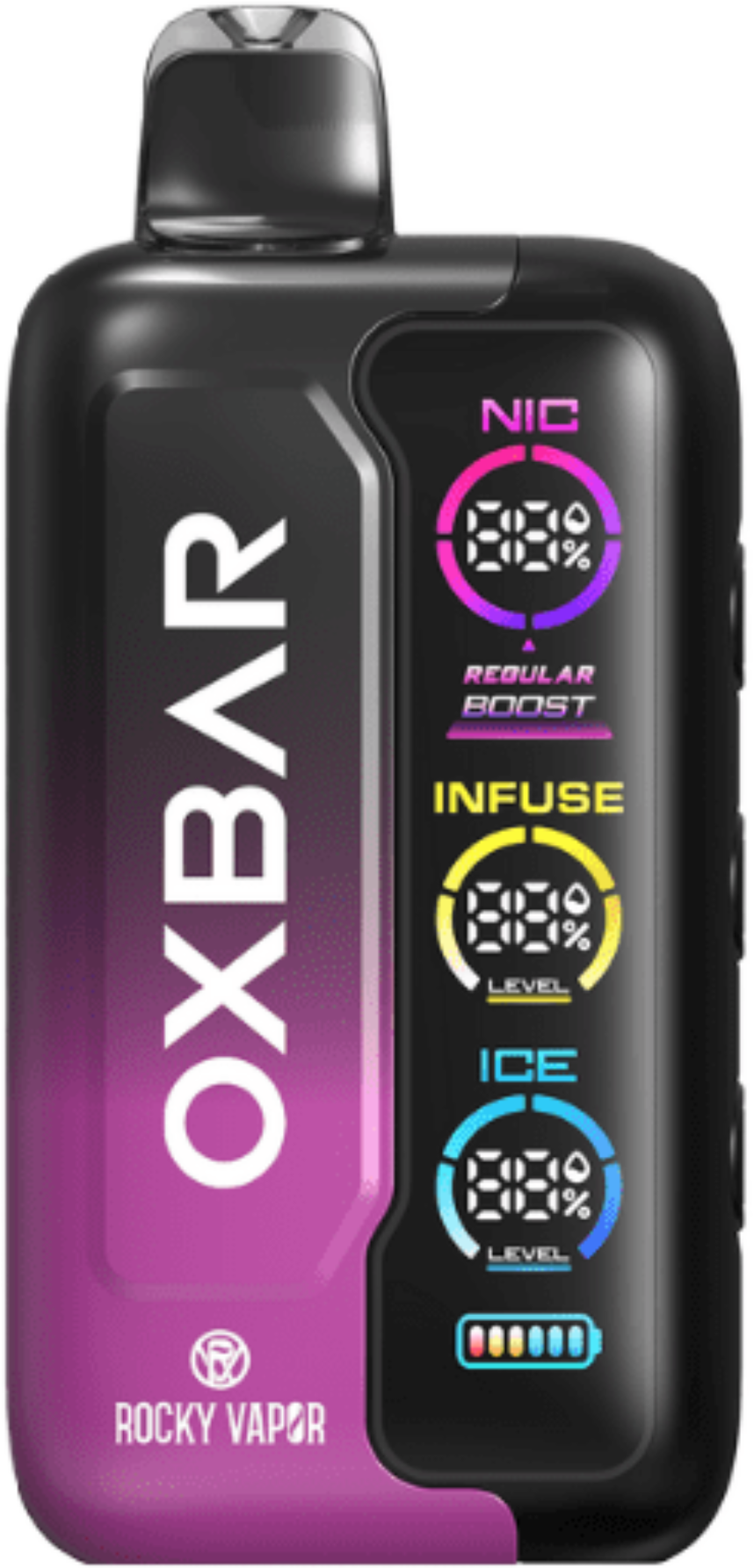 ROCKY VAPOR OXBAR TRI FUSION Disposable Vape Peach Berry