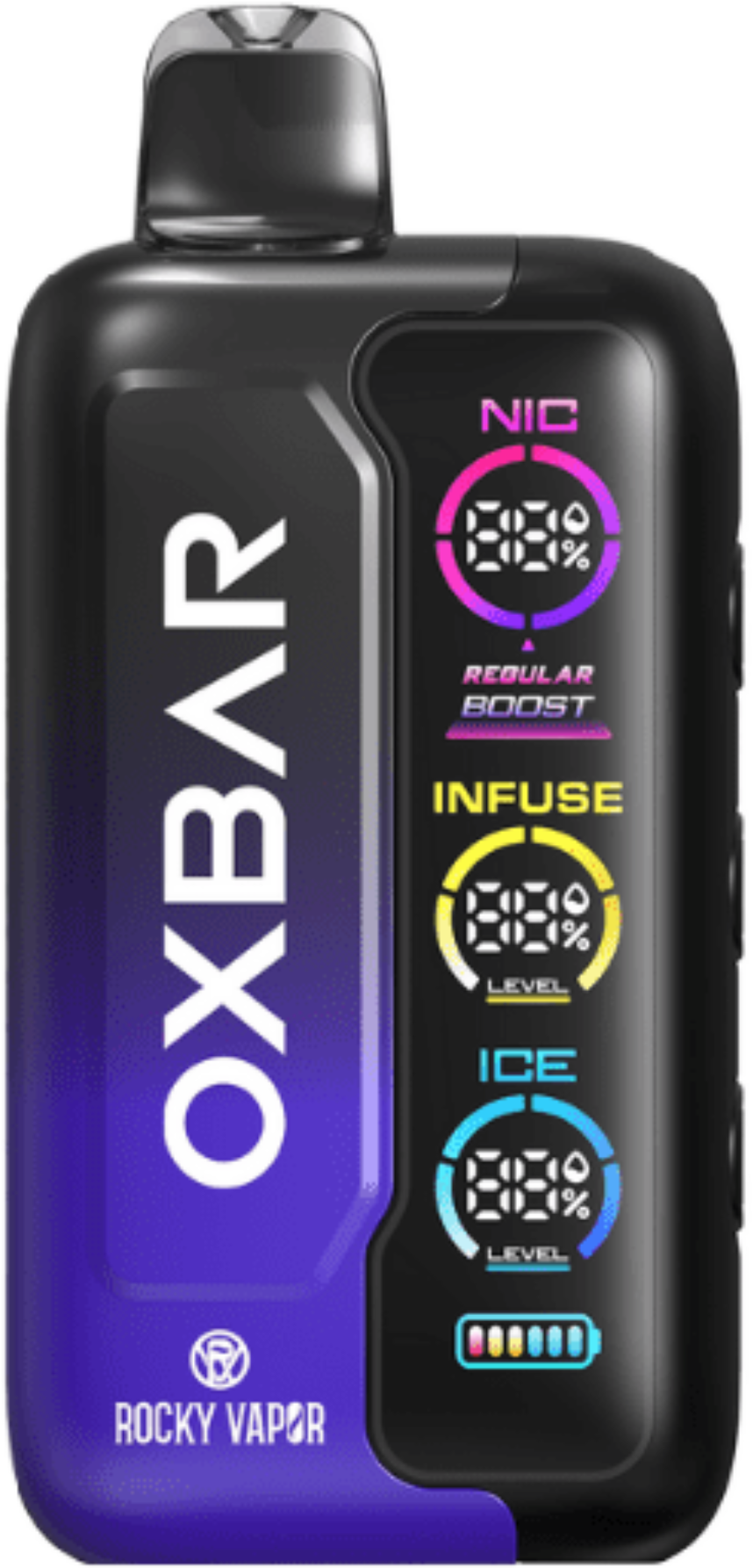 ROCKY VAPOR OXBAR TRI FUSION Disposable Vape Blueberry Raspberry