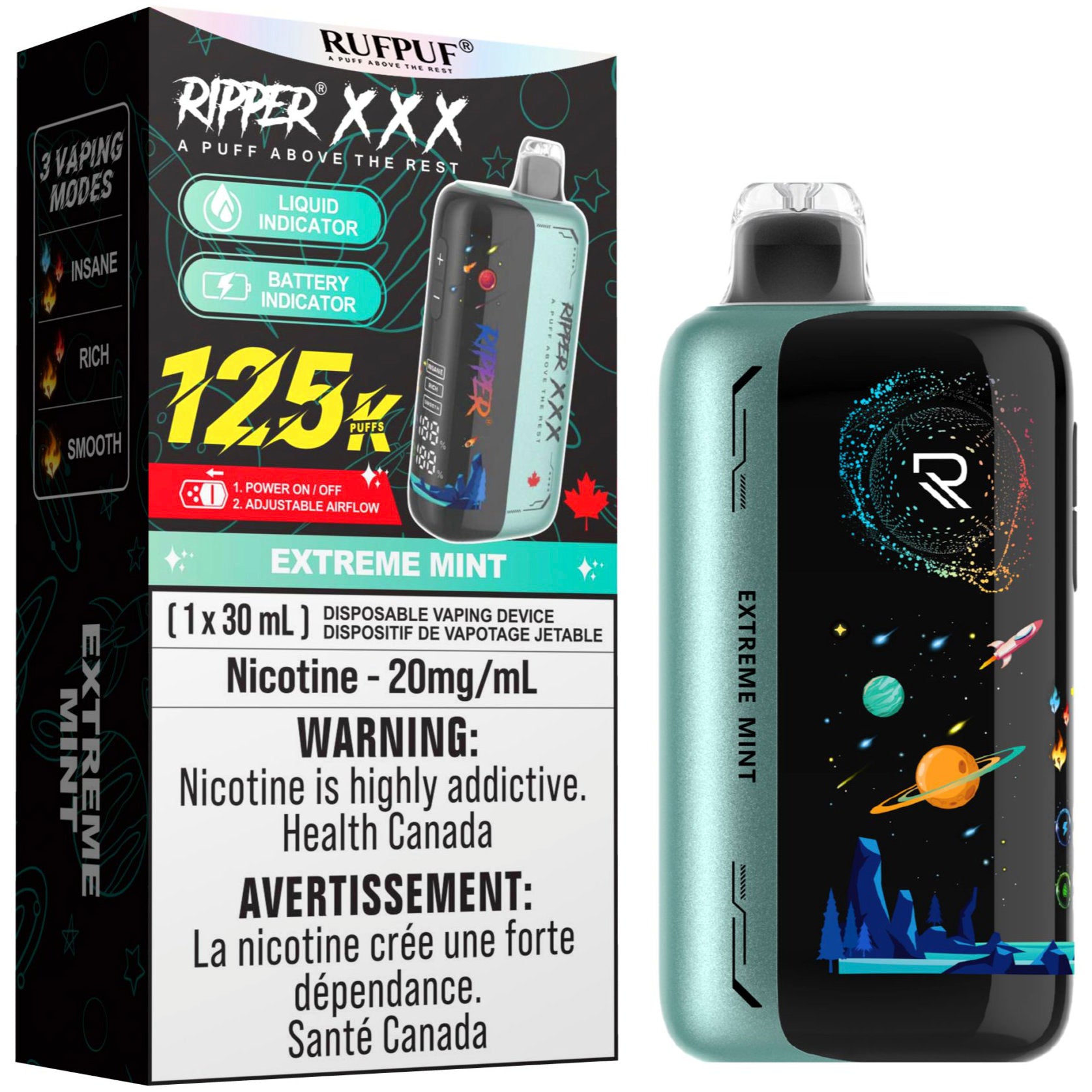 RUFPUF RIPPER XXX 125K Disposable Vape