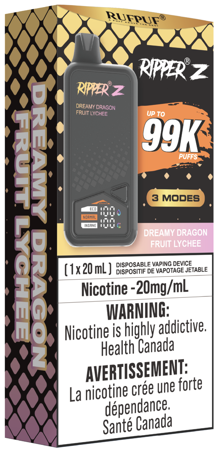 RUFPUF RIPPER Z 99K Disposable Vape Dreamy Dragon Fruit Lychee